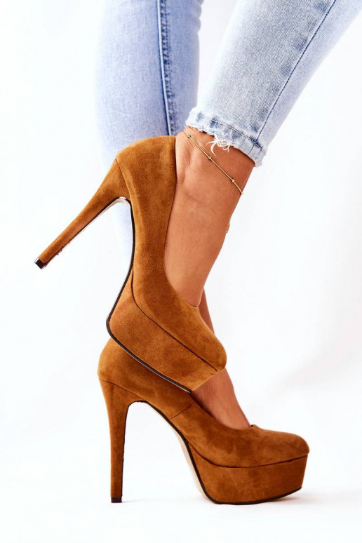 Classic Suede Platform Stilettos...