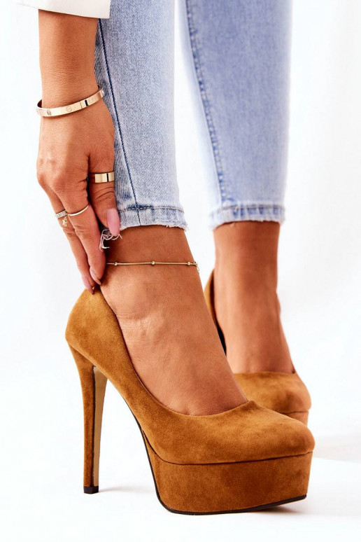 Classic Suede Platform Stilettos...