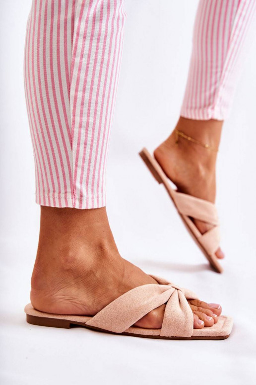 Women's Suede Slippers Light pink...