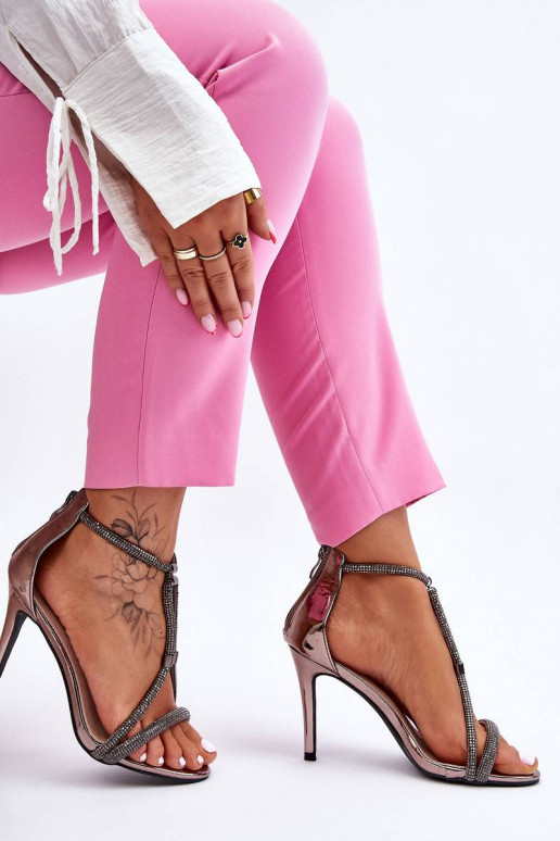 Elegant Sandals On A High Heel With...