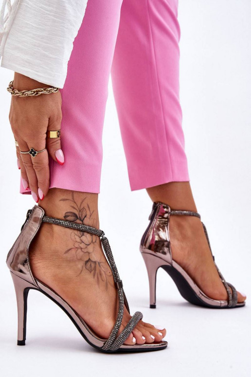Elegant Sandals On A High Heel With...
