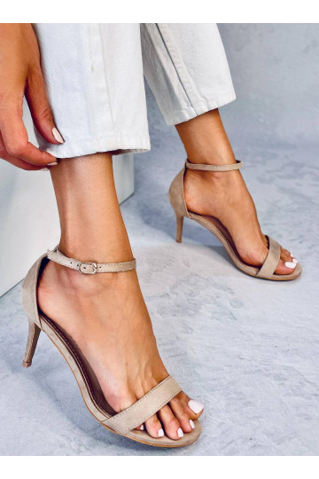 Khaki MICHELLE high-heeled...