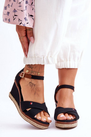 Women's Wedge Sandals Black...