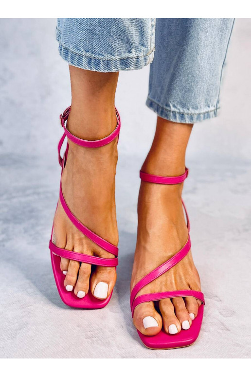 Stylish high-heeled sandals THERESA pink