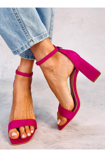 Sandals on the heel AISHA pink 2