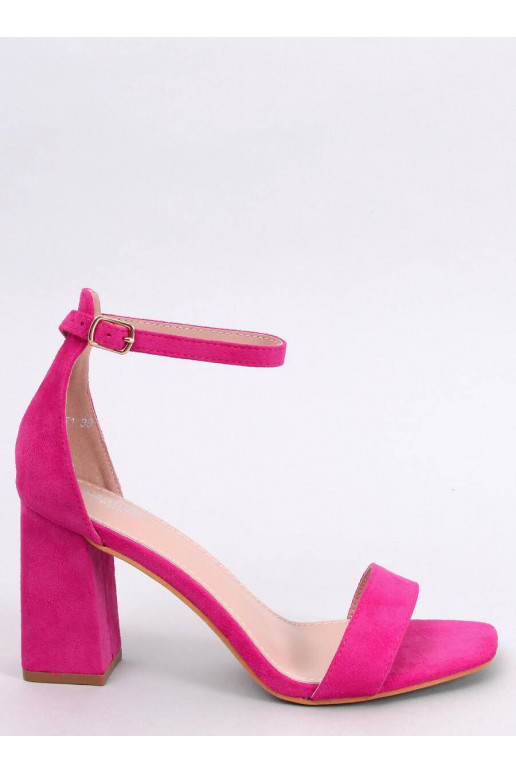 Sandals on the heel AISHA pink