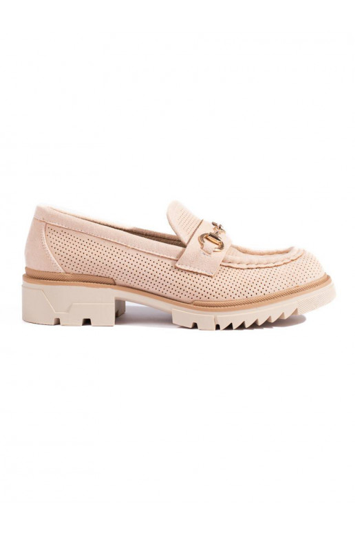 Moccasins of suede Shelovet beige