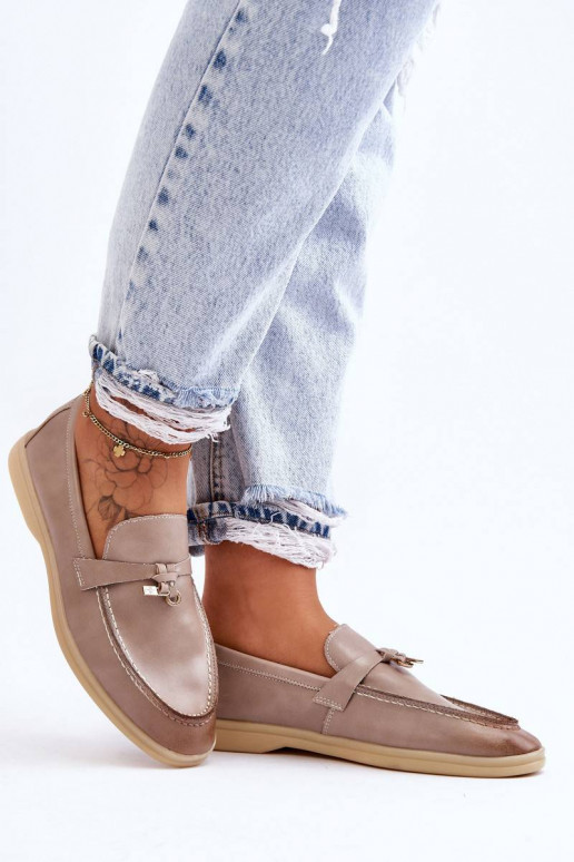 Women's Classic Moccasins Grey Cortez