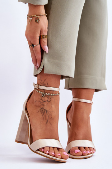 Satin High Heel Sandals...