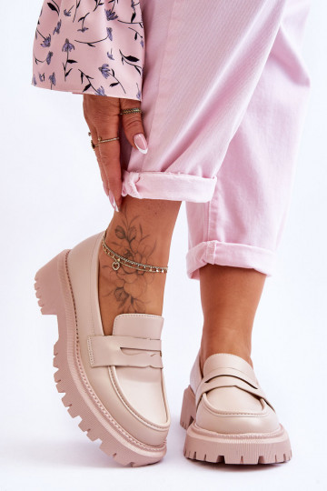 Leather Slip-On Platform...