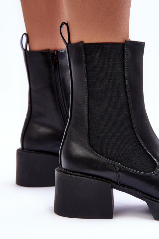 Women's Ankle Boots on Chunky Heel...