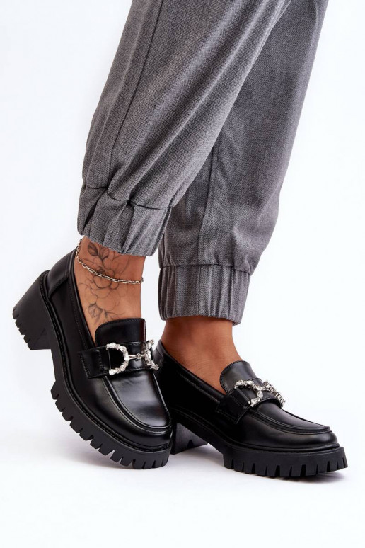 Women's Leather Half-Boots with a...