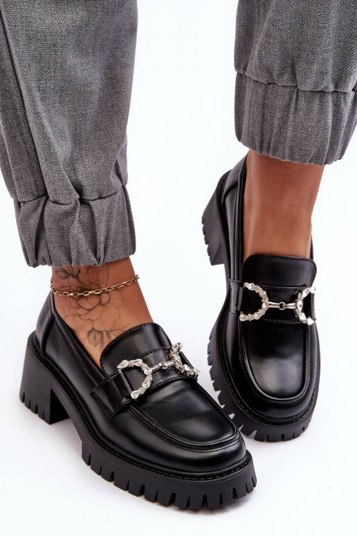 Women's Leather Half-Boots with a...