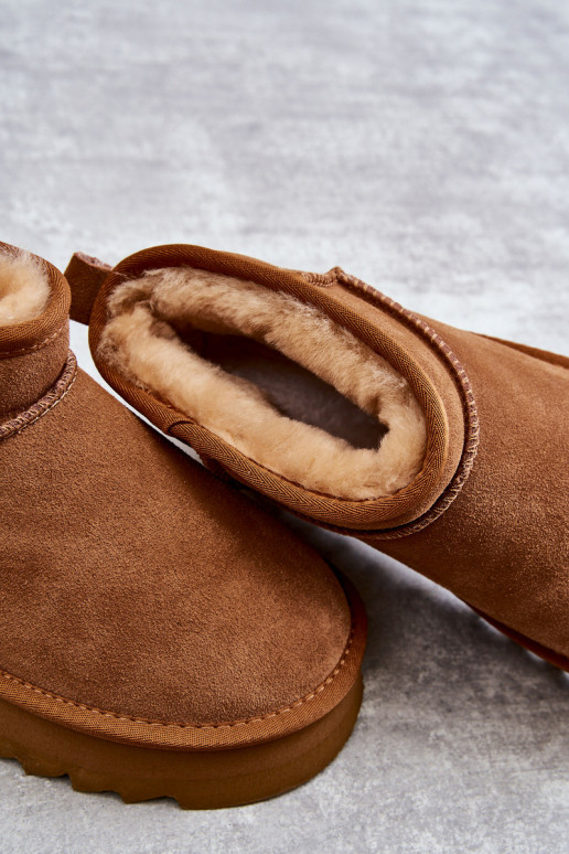 Fashionable Suede Low Snow Boots...