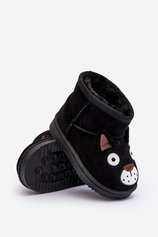 Children's Padded Snow Boots Black...