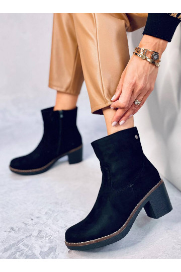 Boots with a rubber heel...