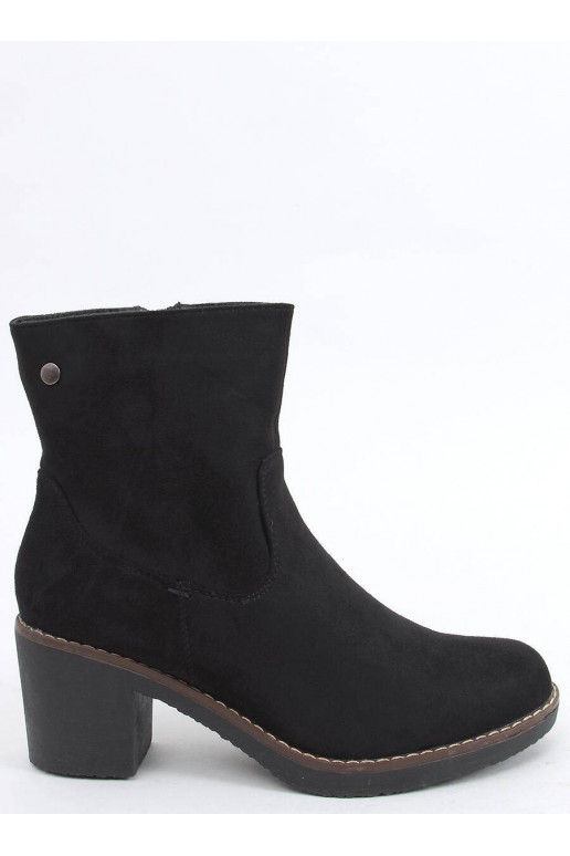 Boots with a rubber heel LINZI BLACK