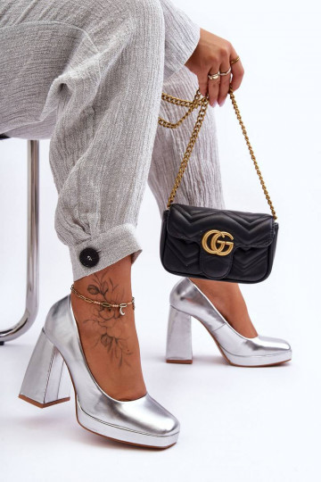 Leather Heels on a Massive... 2