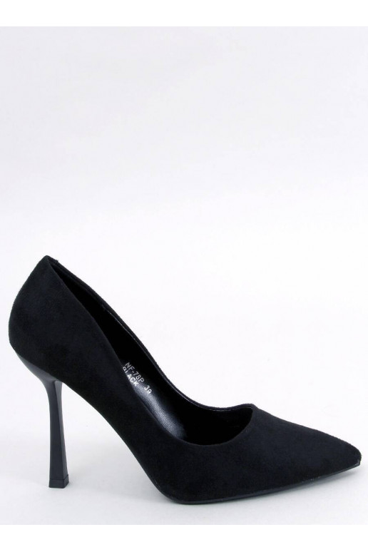 high-heeled shoes of suede CAMERIN BLACK