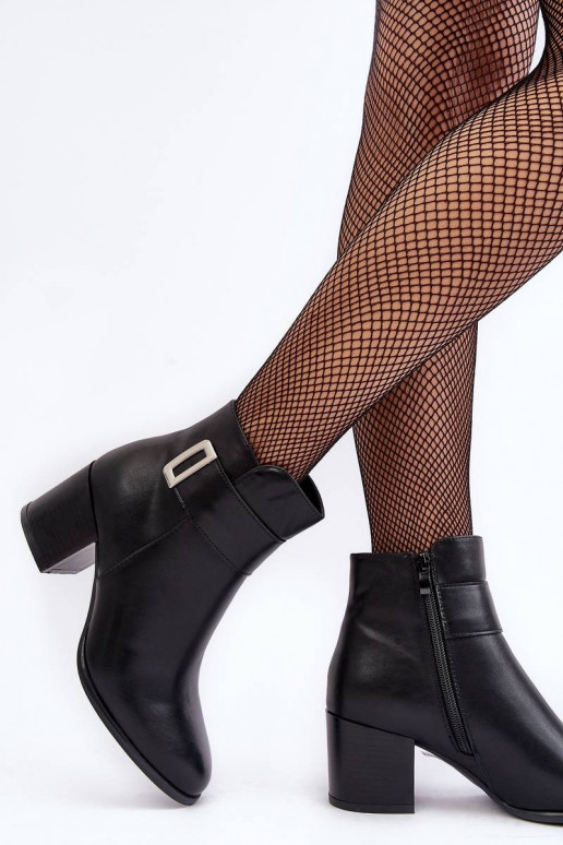 Women's Heeled Boots With Ornament...