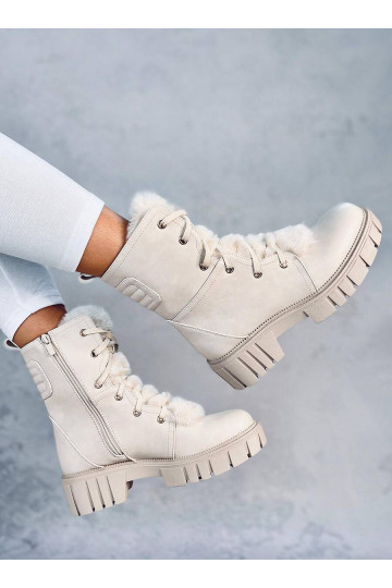 Boots with fur MELVIN BEIGE 2