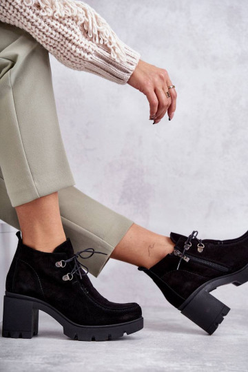 Women's Suede Boots Tied...