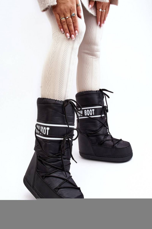 Women's High Snow Boots Black Venila