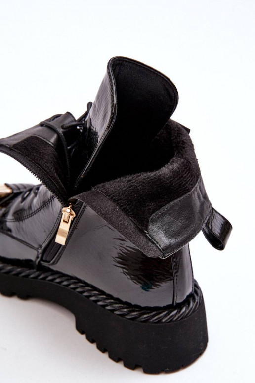 Women's Lacquered Boots Workery With...