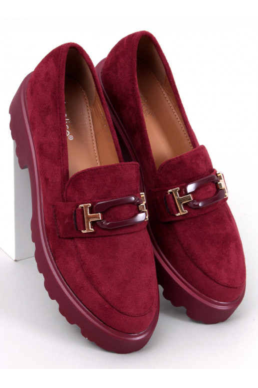 Women's moccasins of suede RALFES MAROON