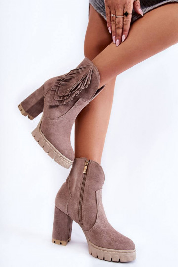 Suede Platform Boots Lewski...
