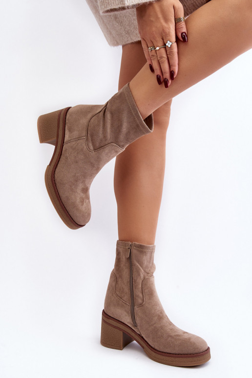 Women's Ankle Boots with Block Heel...
