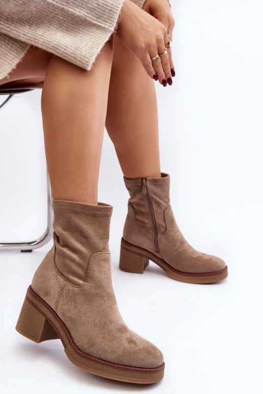 Women's Ankle Boots with Block Heel...