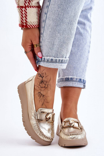 Leather Platform Loafers...