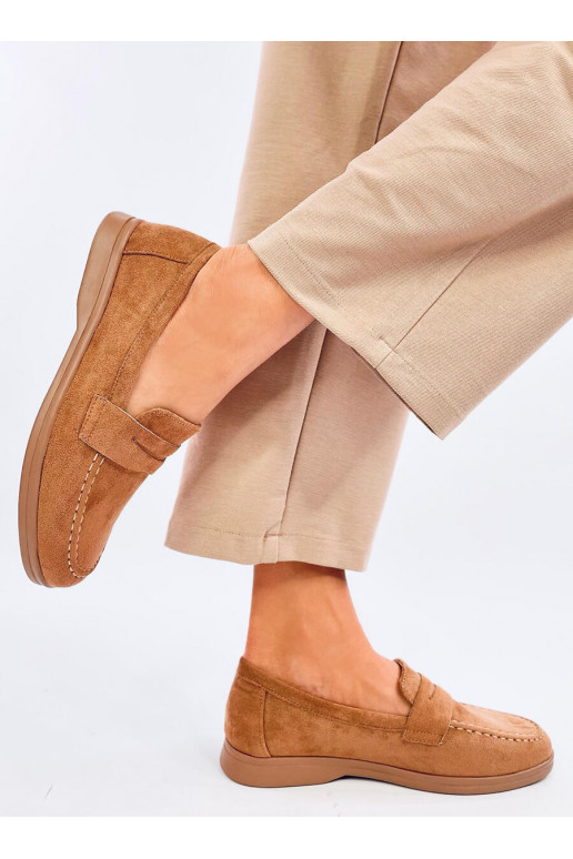 Women's moccasins FOREST khaki colors