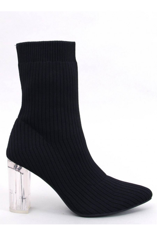 Stylish boots with transparent heel...