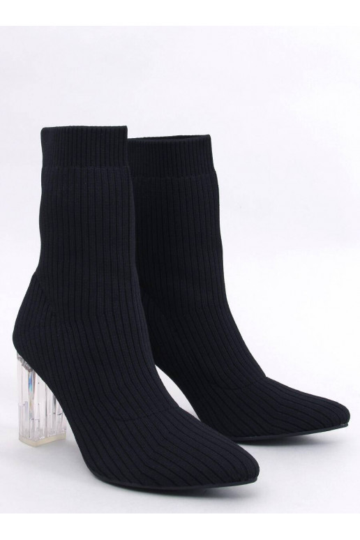 Stylish boots with transparent heel...