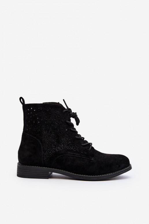 Women's Boots with Pattern Black...