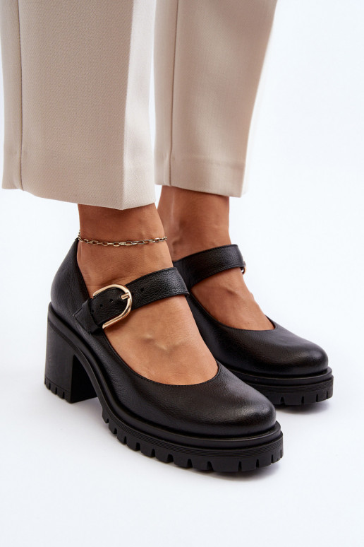 Zazoo Leather Court Shoes Black