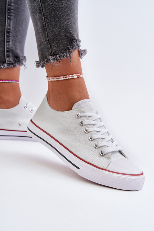 Women's Classic Low White Sneakers...