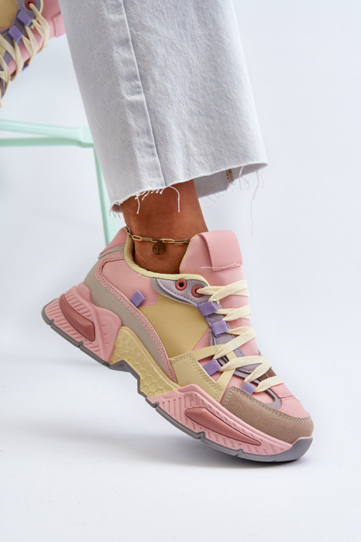 Women's Sneakers On Chunky Sole...