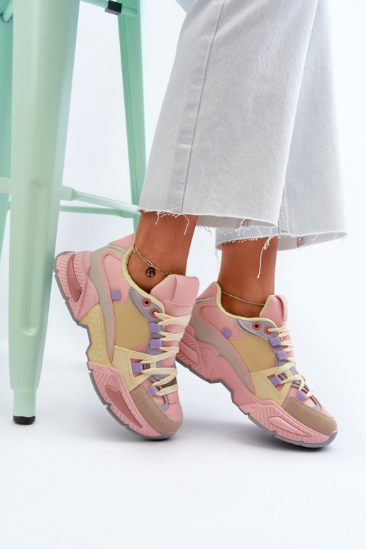 Women's Sneakers On Chunky Sole...