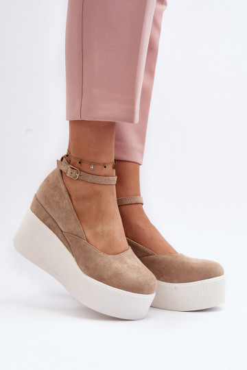 Women's Beige Wedge...