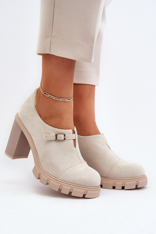 Women's High Heel Pumps Light Beige...