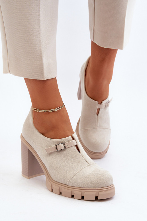 Women's High Heel Pumps Light Beige...