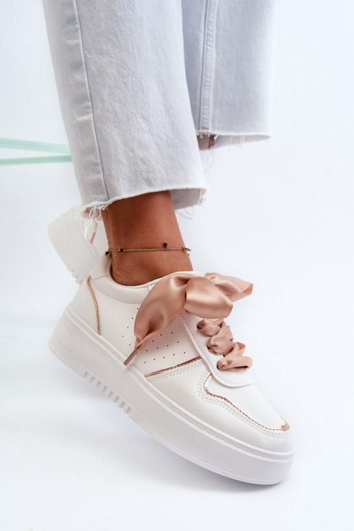 Women's Platform Sneakers White Tessama