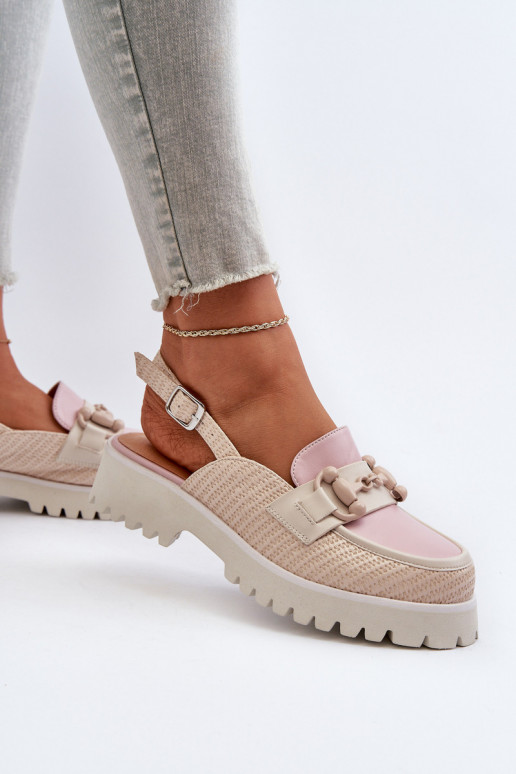 Women's Flat Heeled Sandals with...