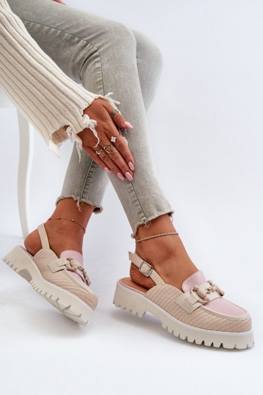 Women's Flat Heeled Sandals with...