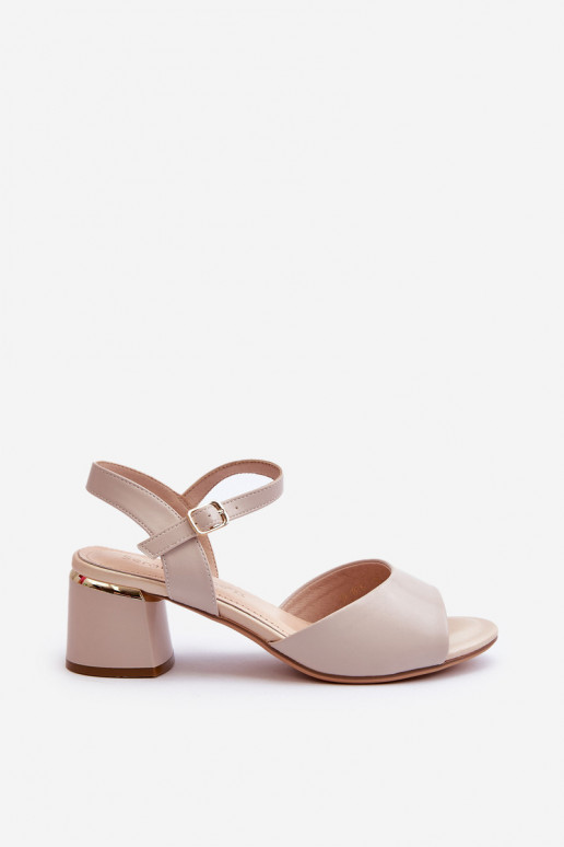 Women's Low Heel Eco Leather Sandals...