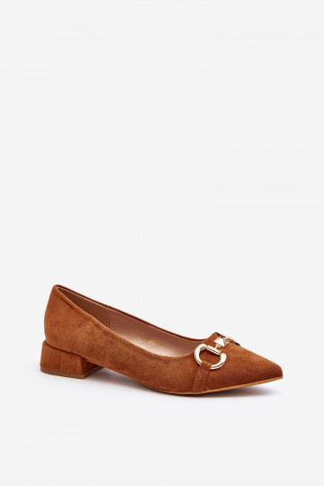 Suede Ballerina Flats with... 2