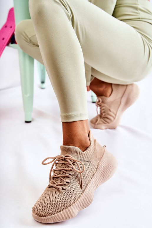 Slip-On Women's Sport Shoes Beige...